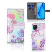 Huawei P40 Lite | Telefoonhoesje | Met pasjeshouder | Bird
