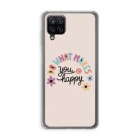 Happy days: Samsung Galaxy A12 Transparant Hoesje