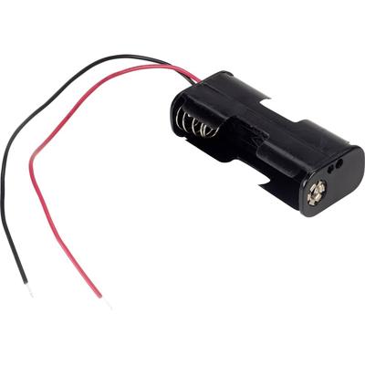 TRU COMPONENTS BH-322-1A Batterijhouder Aantal cellen: 2 AA (penlite) Kabel