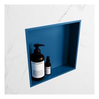 Wandnis Solid Surface Easy | In- en opbouw | 30x30x8 cm | 1 vak | Jeans/Talc