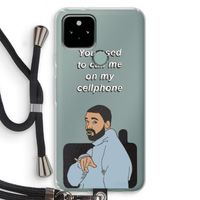 Hotline bling: Pixel 5 Transparant Hoesje met koord