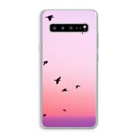 Fly away: Samsung Galaxy S10 5G Transparant Hoesje