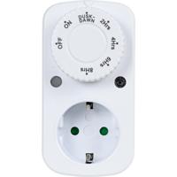 Tijdschakelaar - met dag/nacht sensor - afteltimer 2-8 uur - 3600W