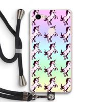 Musketon Unicorn: Pixel 3 XL Transparant Hoesje met koord