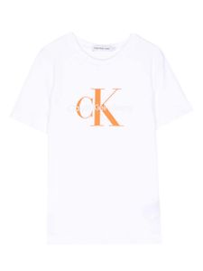 Calvin Klein Kids t-shirt en coton à logo imprimé - Blanc