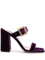 Gianvito Rossi mules Wonfy 100 mm en velours - Violet