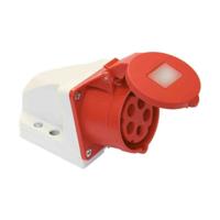 Plug-in basis Solera 932154 CETAC Met deksel Rood 32 A Oppervlak