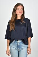 Forte_Forte top met 3/4 mouw blauw