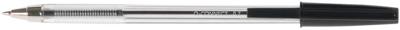 Q-CONNECT balpen, met dop, 0,7 mm, medium punt, zwart, doos van 50 stuks