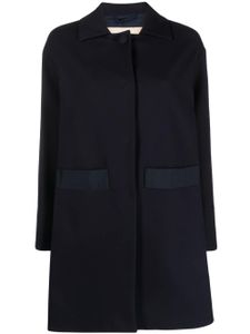 Herno manteau à ourlet plus long au dos - Bleu