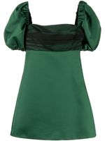 Viktor & Rolf robe courte à col lavallière - Vert