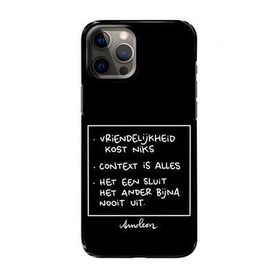 Mijn Motto's: Volledig geprint iPhone 12 Hoesje