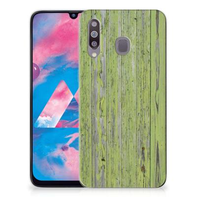Samsung Galaxy M30 | Bumper Hoesje | Green Wood