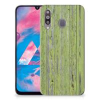 Samsung Galaxy M30 | Bumper Hoesje | Green Wood