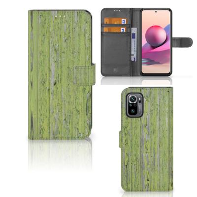 Xiaomi Redmi Note 10S | 10 4G | Poco M5s | Book Style Case | Green Wood