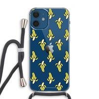 Bananas: iPhone 12 Transparant Hoesje met koord