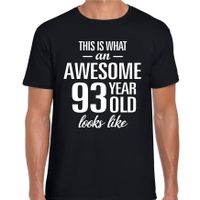 Awesome 93 year cadeau / verjaardag t-shirt zwart voor heren 2XL  -