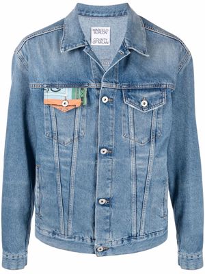 Marcelo Burlon County of Milan veste en jean à imprimé bandana - Bleu