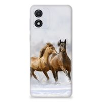 Motorola Moto E13 TPU Hoesje Paarden
