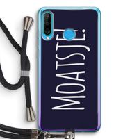 Moatsje!: Huawei P30 Lite Transparant Hoesje met koord