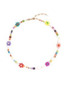 Anni Lu collier à perles Mexi Flower - Multicolore