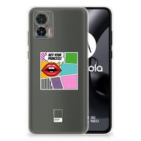 Motorola Edge 30 Neo Silicone Back Cover Popart Princess - thumbnail