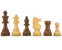 Franse Ridder Serie Gouden Palissander Schaakstukken 8 cm