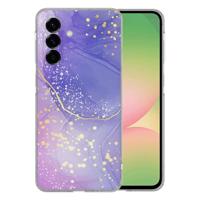 TPU Hoesje Samsung Galaxy A56 - Watercolor Paars Backcover TPU Hoesje Samsung Galaxy A56 - Watercolor Paars Backcover