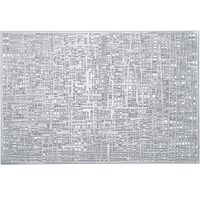 1x Rechthoekige onderleggers/placemats voor borden zilver 30 x 45 cm   -