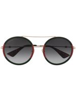 Gucci Eyewear lunettes de soleil à monture ronde - Vert