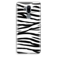 Zebra pattern: LG G7 Thinq Transparant Hoesje