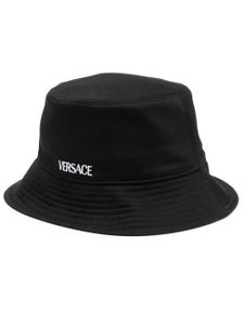 Versace bob à logo imprimé - Noir