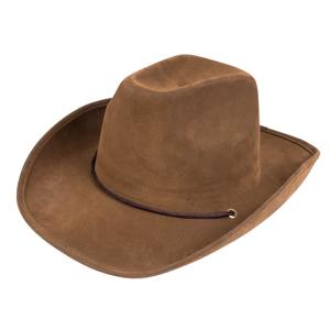 Carnaval verkleed Cowboy hoed Utah - bruin - voor volwassenen - Western/explorer thema