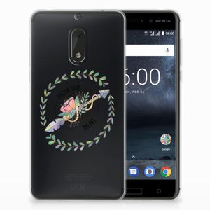 Nokia 6 Telefoonhoesje met Naam Boho Dreams