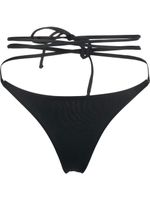 Matinèe bas de bikini à détail noué - Noir