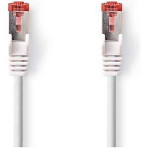 CAT6-kabel | RJ45 Male | RJ45 Male | S/FTP | 7.50 m | Rond | LSZH | Wit | Label