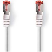 CAT6-kabel | RJ45 Male | RJ45 Male | S/FTP | 7.50 m | Rond | LSZH | Wit | Label - thumbnail