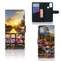 Alcatel 1S (2021) Flip Cover Amsterdamse Grachten