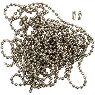 Creativ Company Balletjesketting, d 1,5 mm, verzilverd, 3 m/ 1 rol