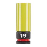 Milwaukee SHOCKWAVE 1/2 Slagmoerdop met sleeve HEX 19 mm - 4932493372