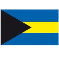 Vlag van de Bahamas - 90 x 150 cm - feestartikelen - landen thema - supporters versieringen