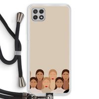 Girls girls girls: Samsung Galaxy A22 4G Transparant Hoesje met koord