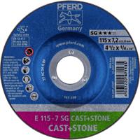 PFERD 62911625 E 115-7 SG CAST+STONE Afbraamschijf gebogen Diameter 115 mm Boordiameter 22.23 mm Aluminium legering, Gietijzer, Giethuid, Beton, Titanium 10 - thumbnail