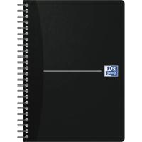 Oxford Office Essentials spiraalschrift, 180 bladzijden, ft A5, geruit 5 mm, zwart