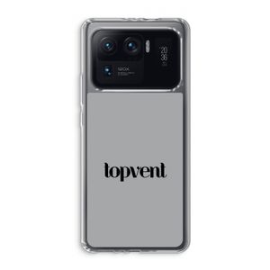 Topvent Grijs Zwart: Xiaomi Mi 11 Ultra Transparant Hoesje