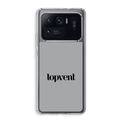 Topvent Grijs Zwart: Xiaomi Mi 11 Ultra Transparant Hoesje