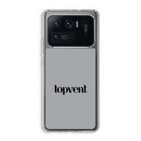 Topvent Grijs Zwart: Xiaomi Mi 11 Ultra Transparant Hoesje Topvent Grijs Zwart: Xiaomi Mi 11 Ultra Transparant Hoesje