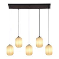 by fonQ Ribba Hanglamp - 5 Lichts - Opaalglas by fonQ Ribba Hanglamp - 5 Lichts - Opaalglas