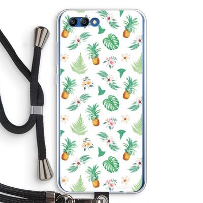 Ananas bladeren: Honor 10 Transparant Hoesje met koord
