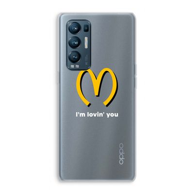 I'm lovin' you: Oppo Find X3 Neo Transparant Hoesje